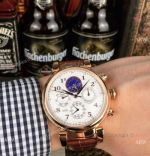 Replica IWC Da Vinci Automatic 43mm Watch Rose Gold White Dial